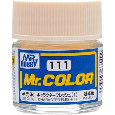 Mr Hobby (Gunze) C111 Mr Color Semi Gloss Character Flesh 1 Lacquer Paint 10ml